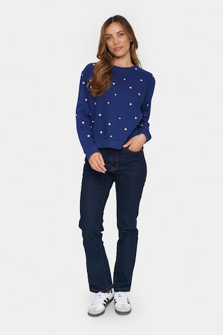 SAINT TROPEZ Trui 'Zagna' in Blauw