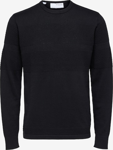 Pull-over 'Maine' SELECTED HOMME en noir : devant