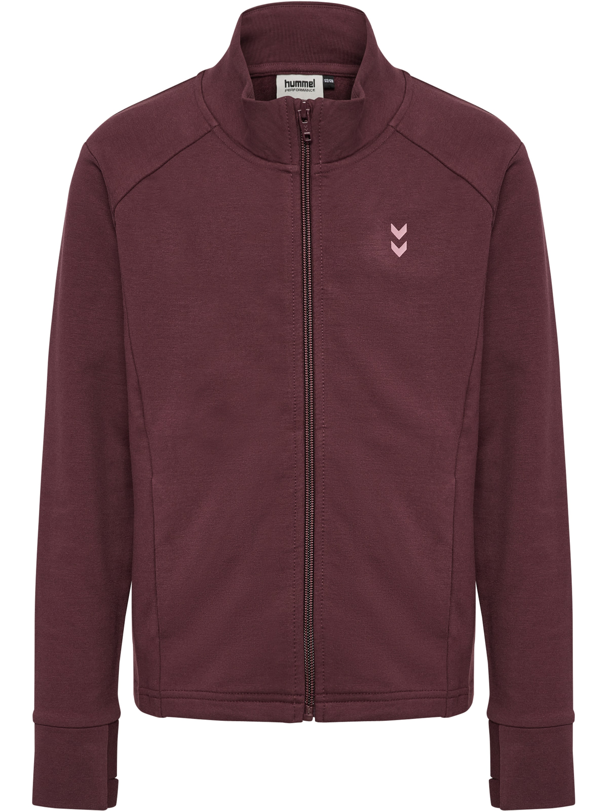 Hummel Sportsweatjacke in Rot: Vorderseite