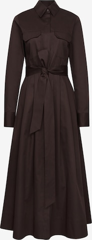 Robe-chemise SEIDENSTICKER en marron : devant