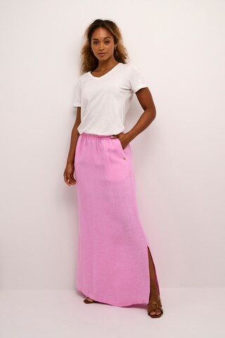 Cream Skirt 'Bellis' in Pink