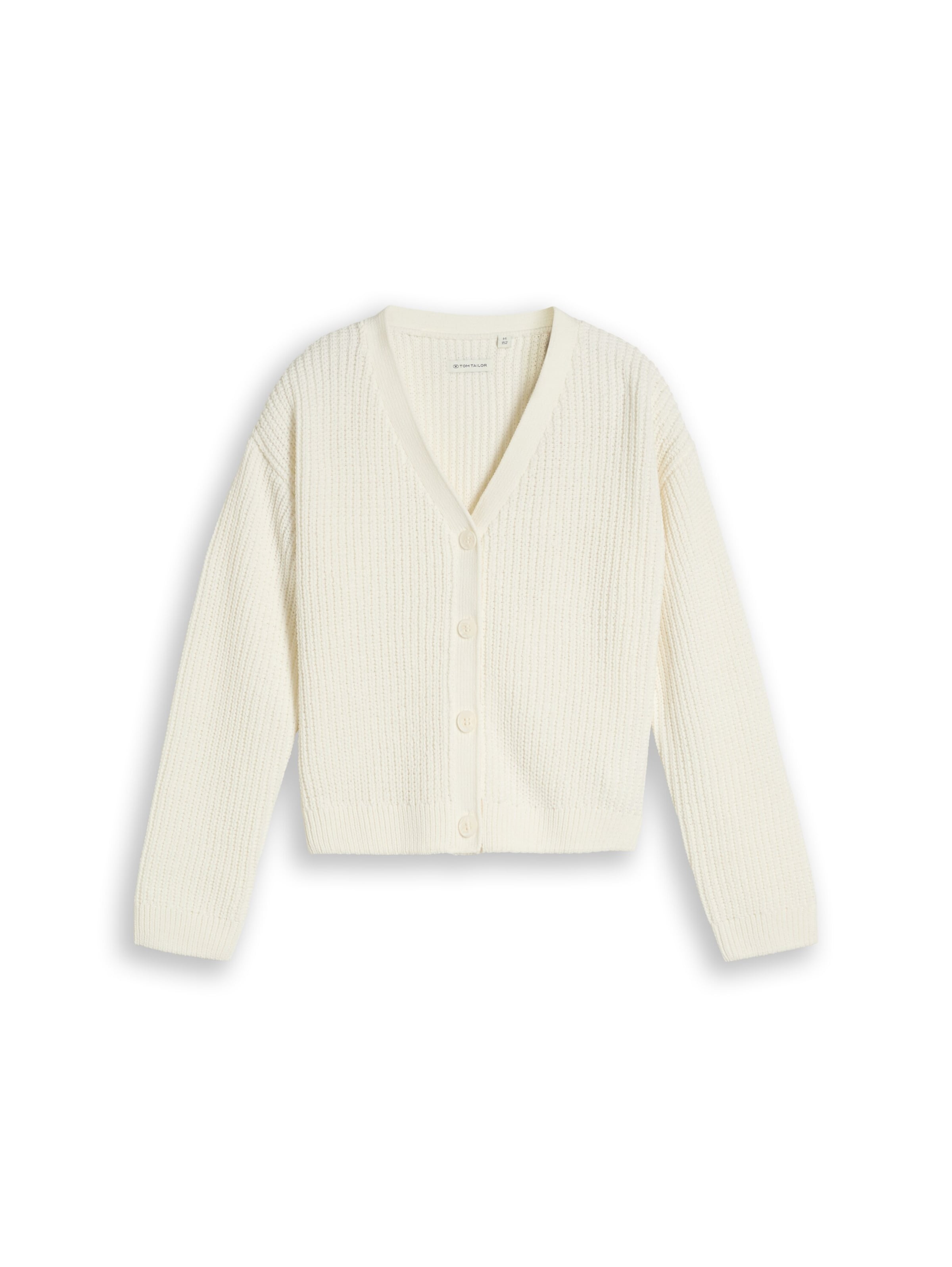TOM TAILOR Strickjacke in Beige: Vorderseite