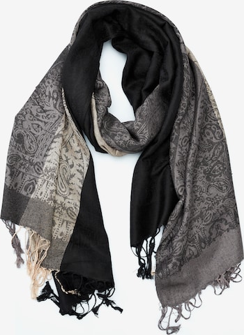 HARPA Scarf in Black: front