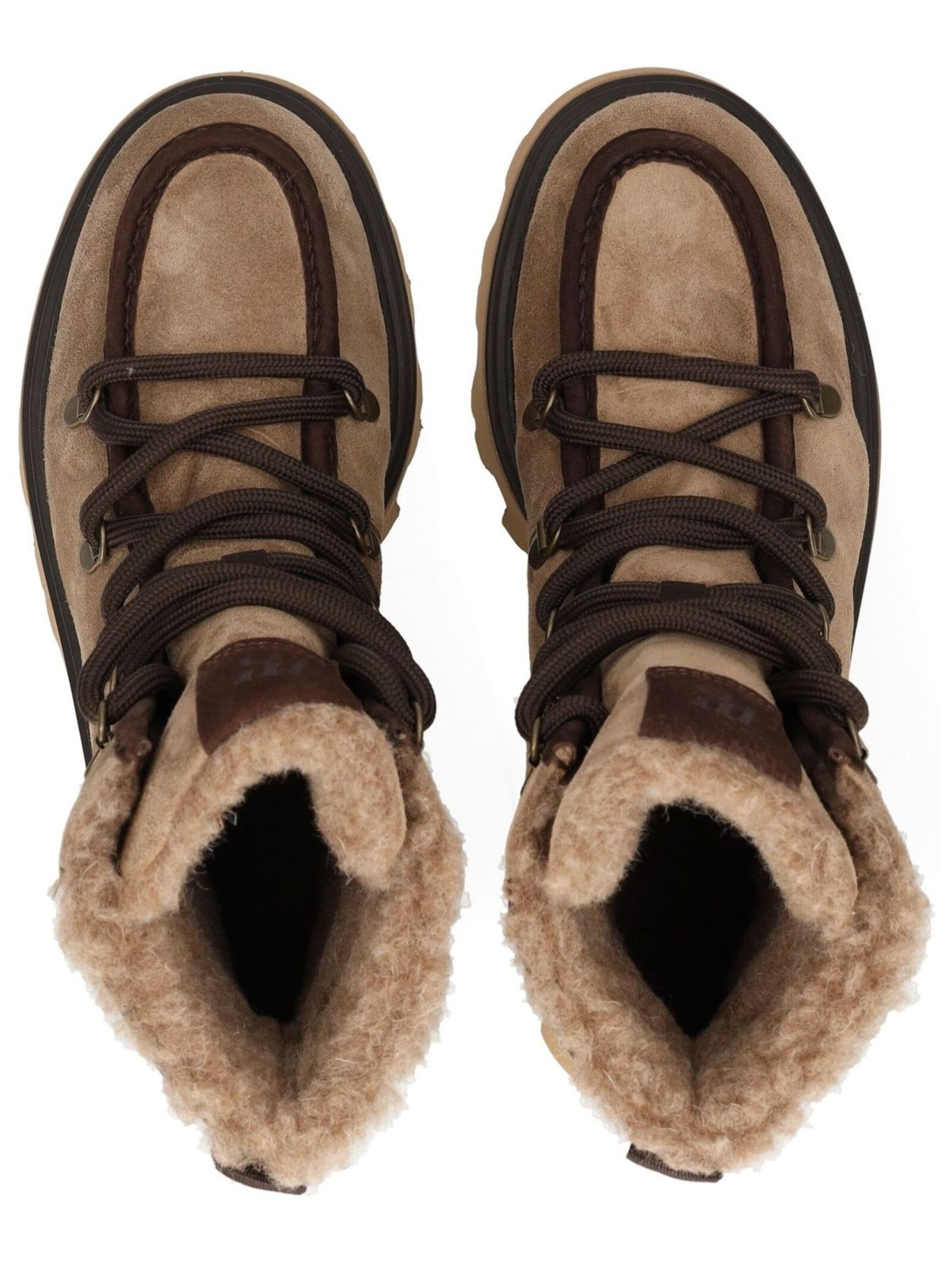 Paul Green Lace-up bootie in Beige