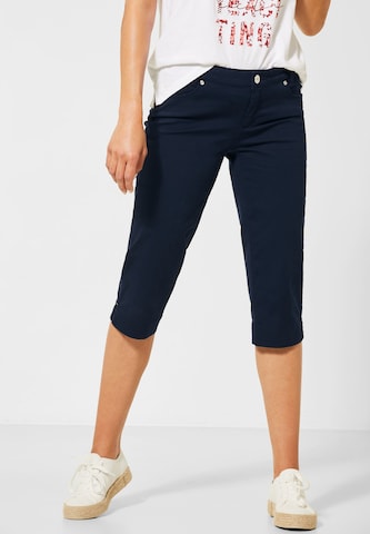 STREET ONE Slimfit Hose 'Yulius' in Blau: Vorderseite