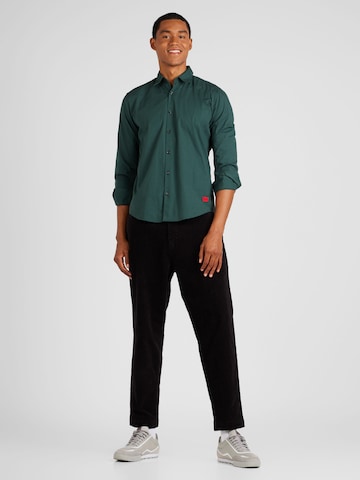 HUGO Slim Fit Skjorte 'Ermo' i grøn
