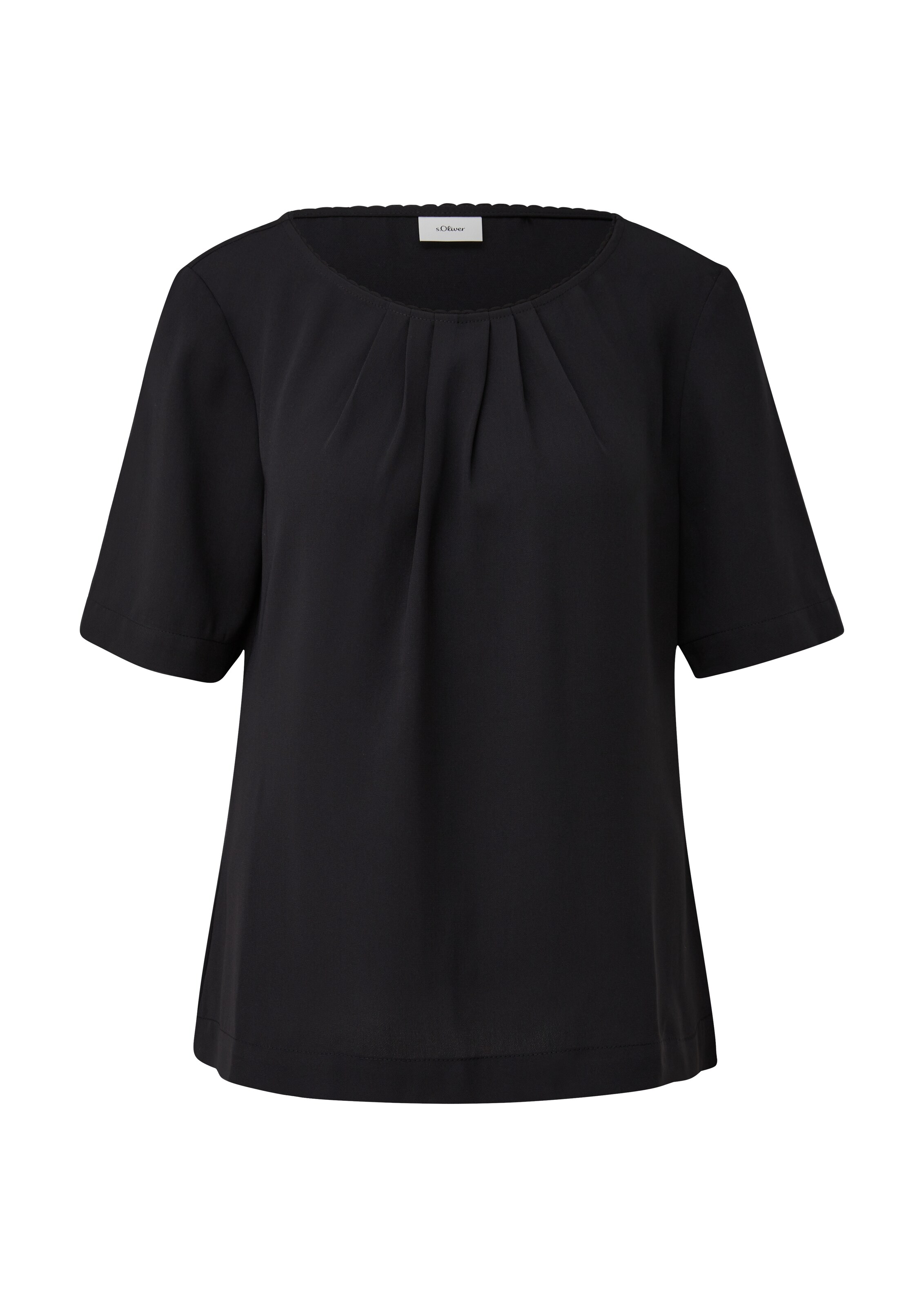s.Oliver BLACK LABEL Bluse in Schwarz: Vorderseite