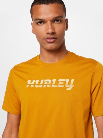 Hurley Functioneel shirt in Geel