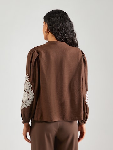 ONLY Bluse 'ONLKana' i brun