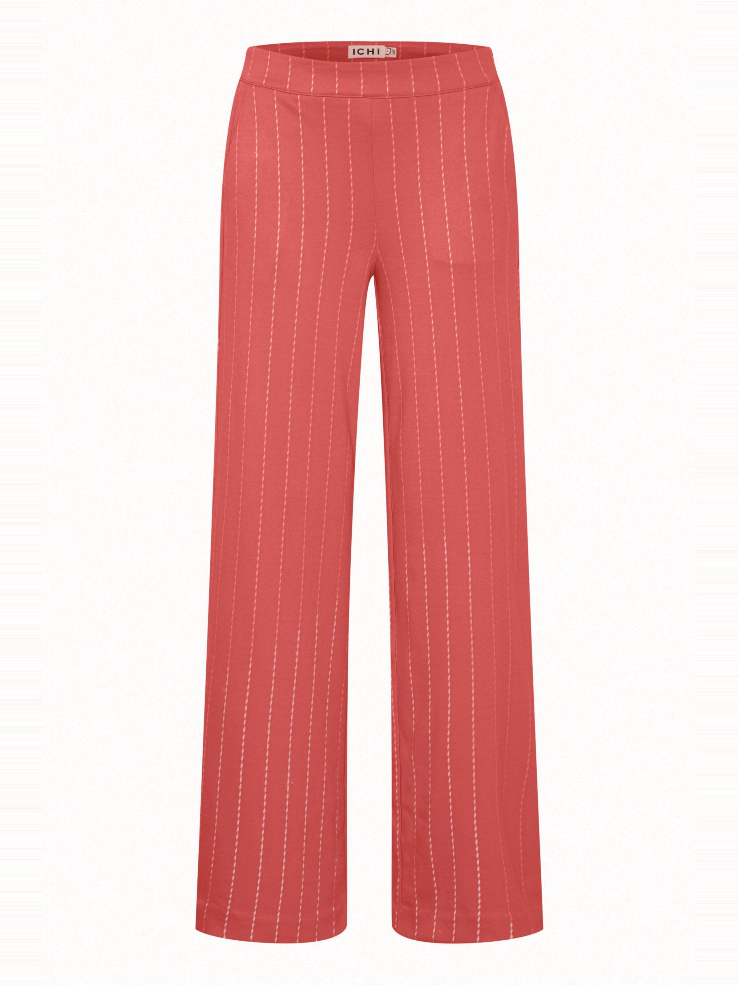 Wide Leg Pantalon 'Ruti' ICHI en rouge : devant