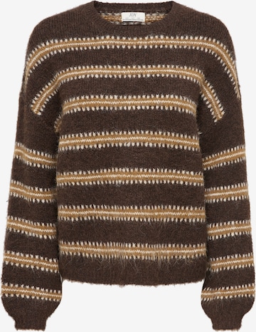 JDY Sweater 'JDYDINA' in Brown: front