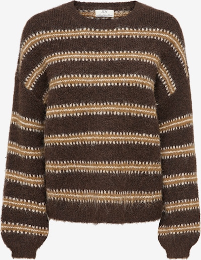 JDY Pullover 'JDYDINA' in XS in karamell / dunkelbraun / wollweiß, Produktansicht