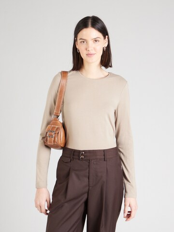 PIECES Shirt 'PCSIRENE' in Beige: front