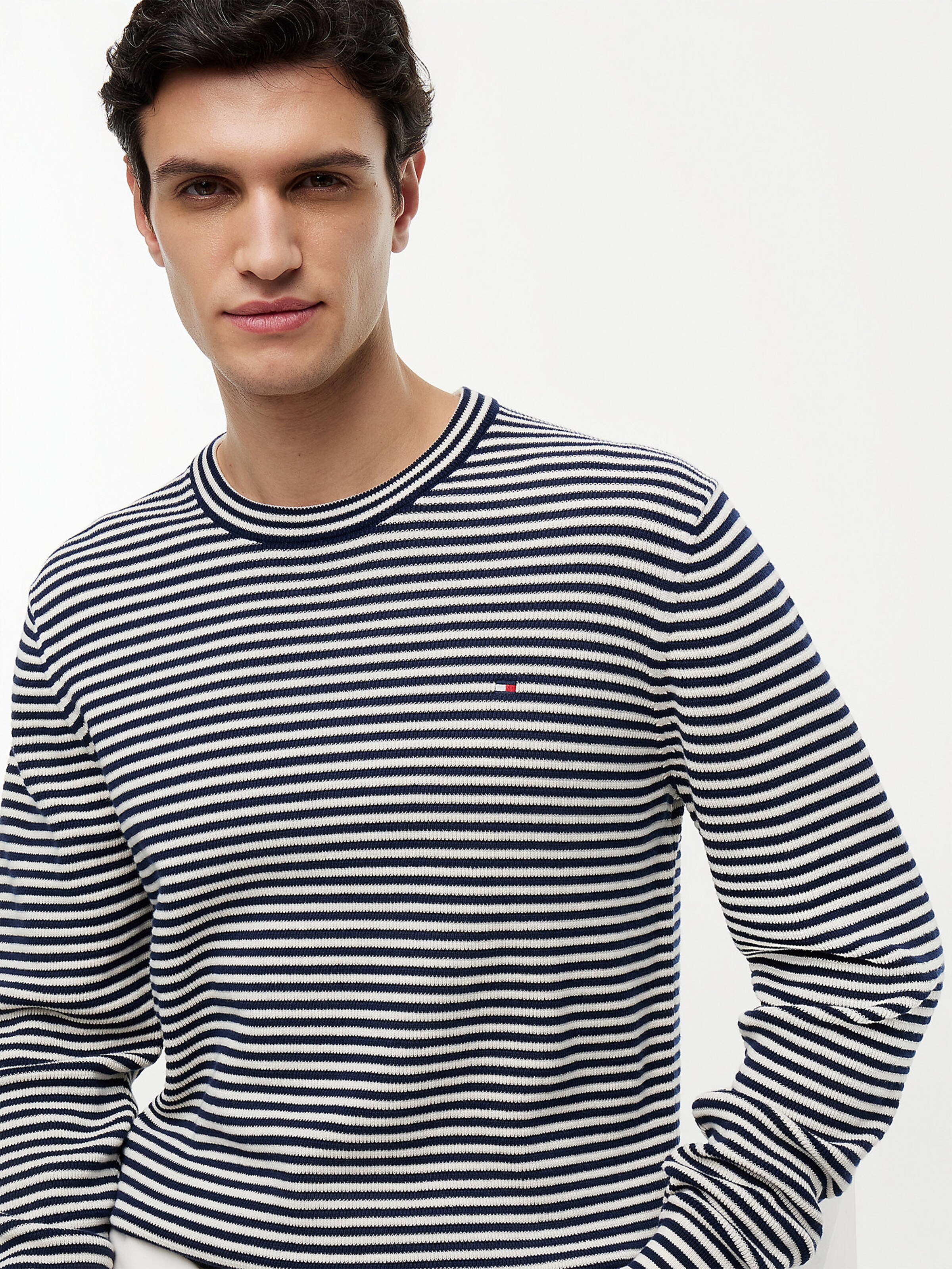 TOMMY HILFIGER Pullover in Blau