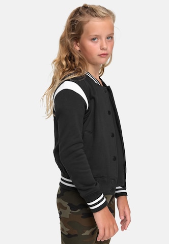 Urban Classics Zip-Up Hoodie in Black