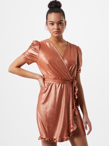 WAL G. Dress in Bronze: front