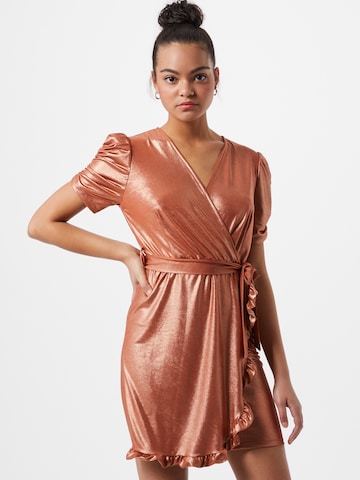 WAL G. Dress in Bronze: front