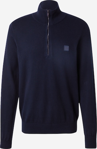 BOSS Sweater 'Kanobix_S' in Blue: front