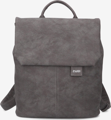 ZWEI Backpack 'Mademoiselle' in Grey: front