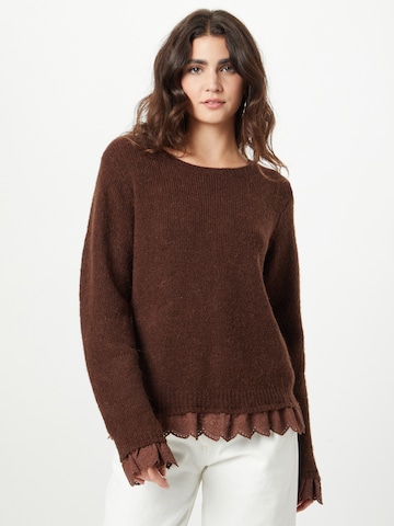 Cream Pullover  'Lacy' in Braun: predná strana