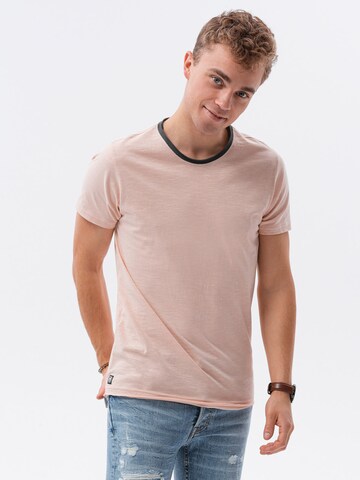T-Shirt 'S1385' Ombre en rose : devant