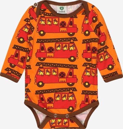 Småfolk Pijama entero/body 'Firetruck' en amarillo / naranja / rojo / negro, Vista del producto