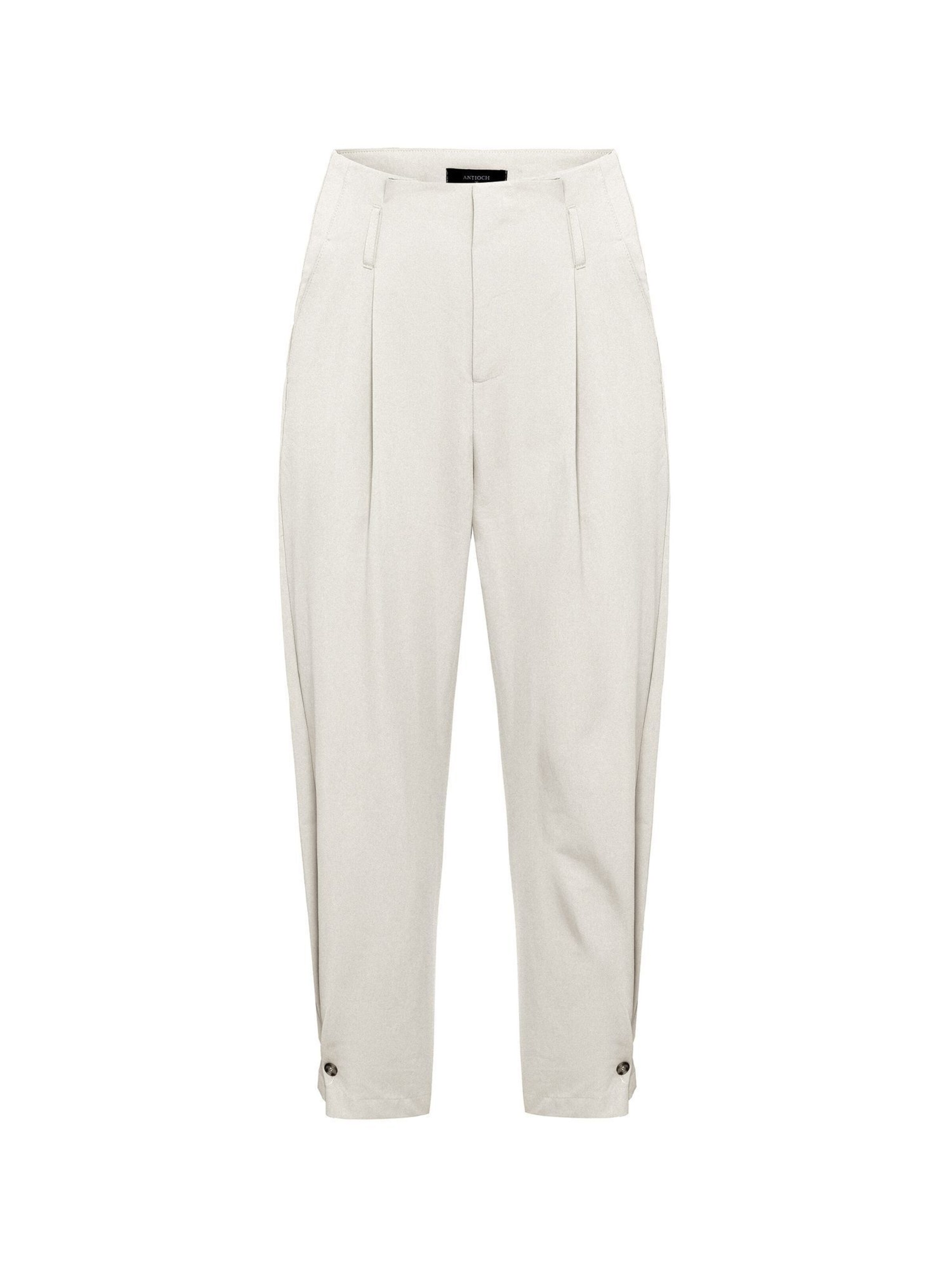 Antioch - Tapered Calças com pregas em cinzento: frente