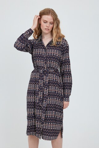 Fransa Shirt Dress in Blue