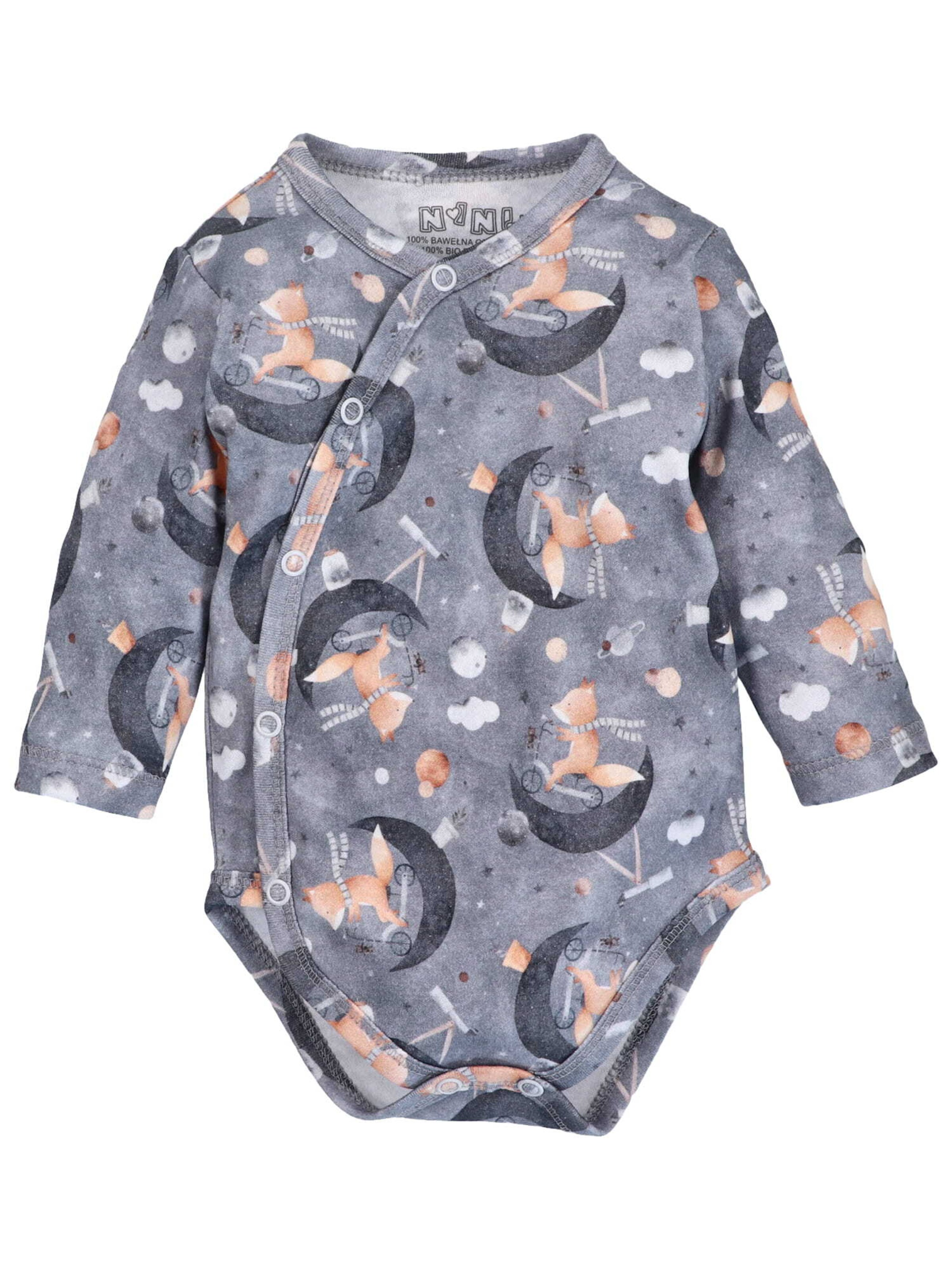 NINI Romper/bodysuit in Grey: front