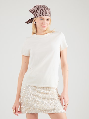 QS Shirt in Beige: voorkant