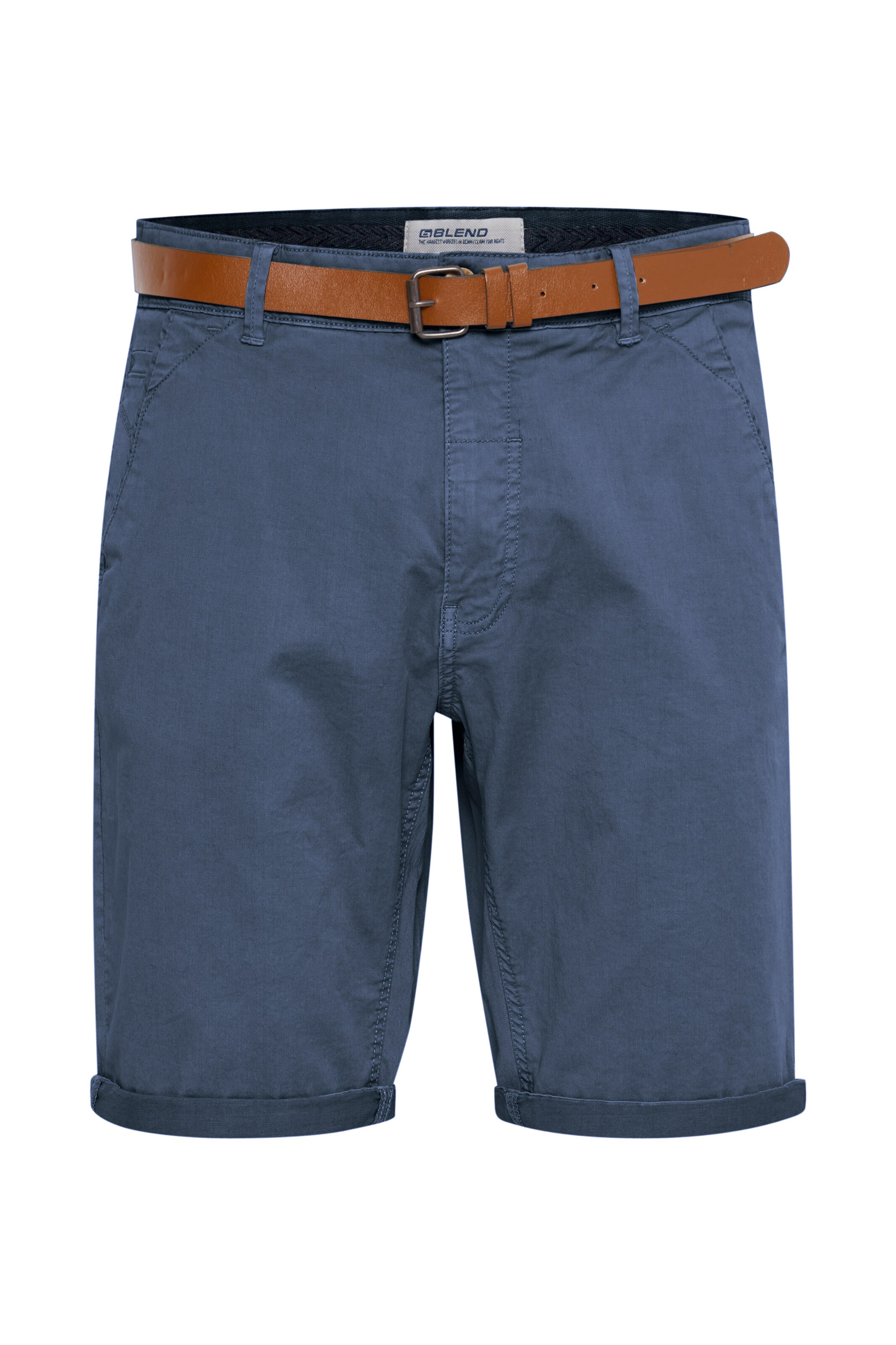 BLEND Regular Chino 'BRANE' in Blauw: voorkant
