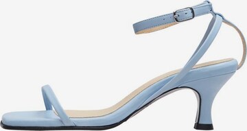 SELECTED FEMME Leder Sandalen in Blau: predná strana