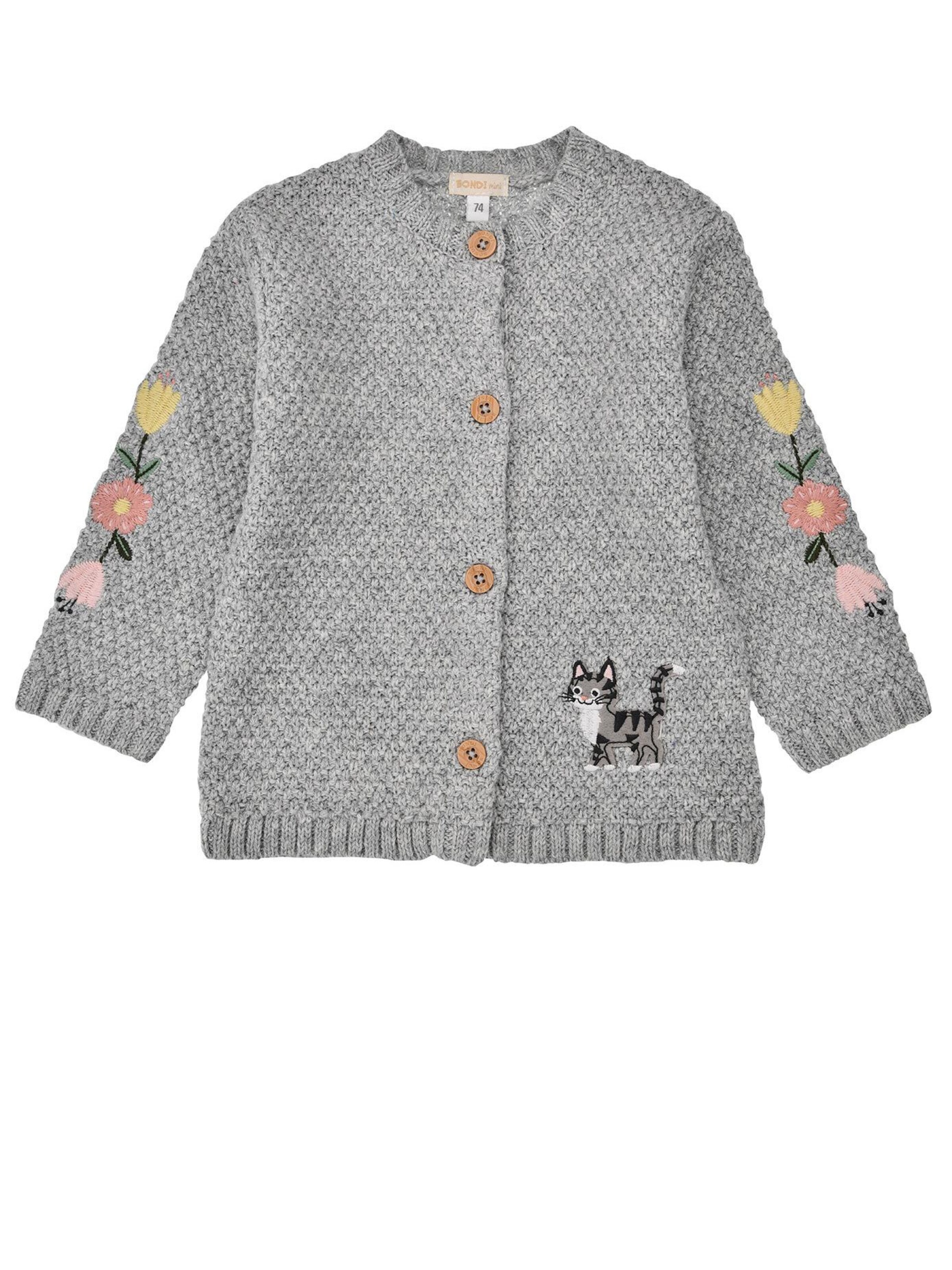 BONDI Strickjacke‌‌‌‌‌ in Grau: Vorderseite