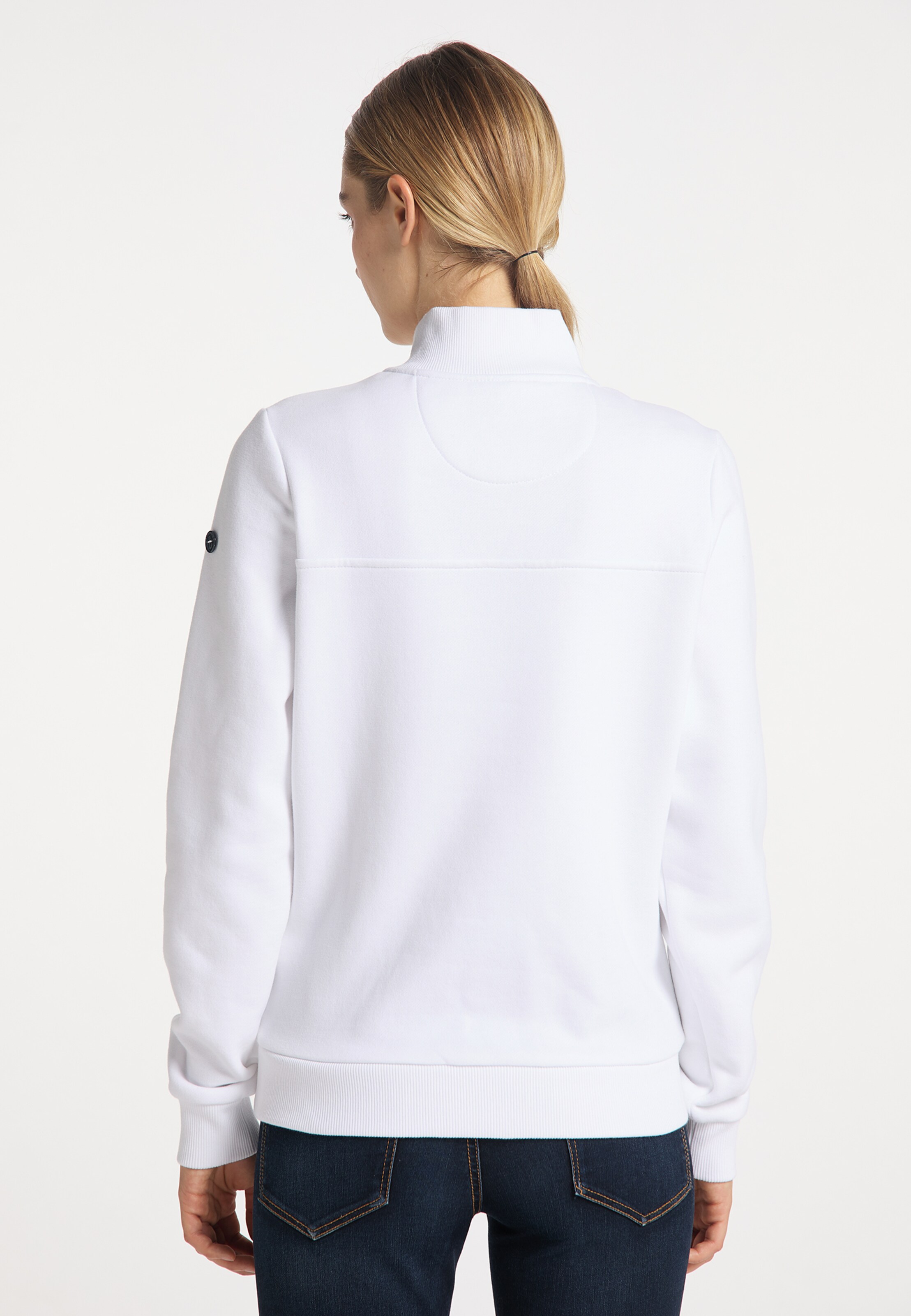 Femme Sweat-shirt DreiMaster Maritim en Blanc 