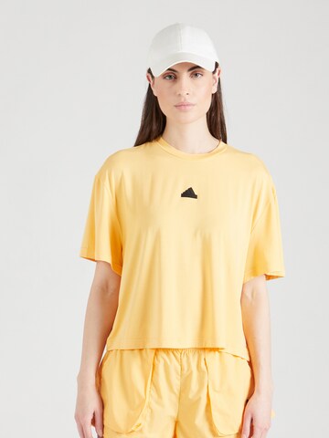 Tricou funcțional de la ADIDAS SPORTSWEAR pe galben: față