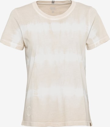 CAMEL ACTIVE Kurzarm T-Shirt mit Batikmuster in Beige: predná strana