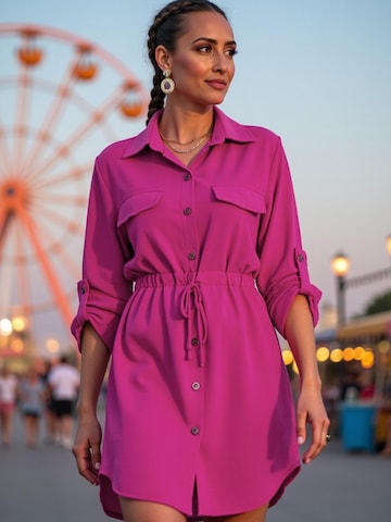 Figl Shirt dress 'M1131' in Pink