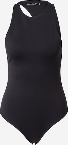 Tricou body 'ASYM' de la Abercrombie & Fitch pe negru: față