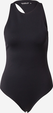 Abercrombie & Fitch - Body camiseta 'ASYM' en negro: frente