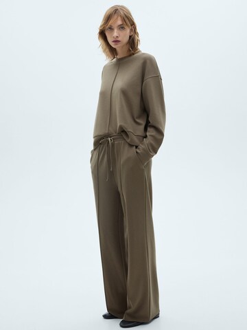 MANGO Loosefit Broek 'NIQUE' in Groen