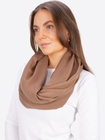 Écharpe tube 'Carina Uni' Seasons of April en marron