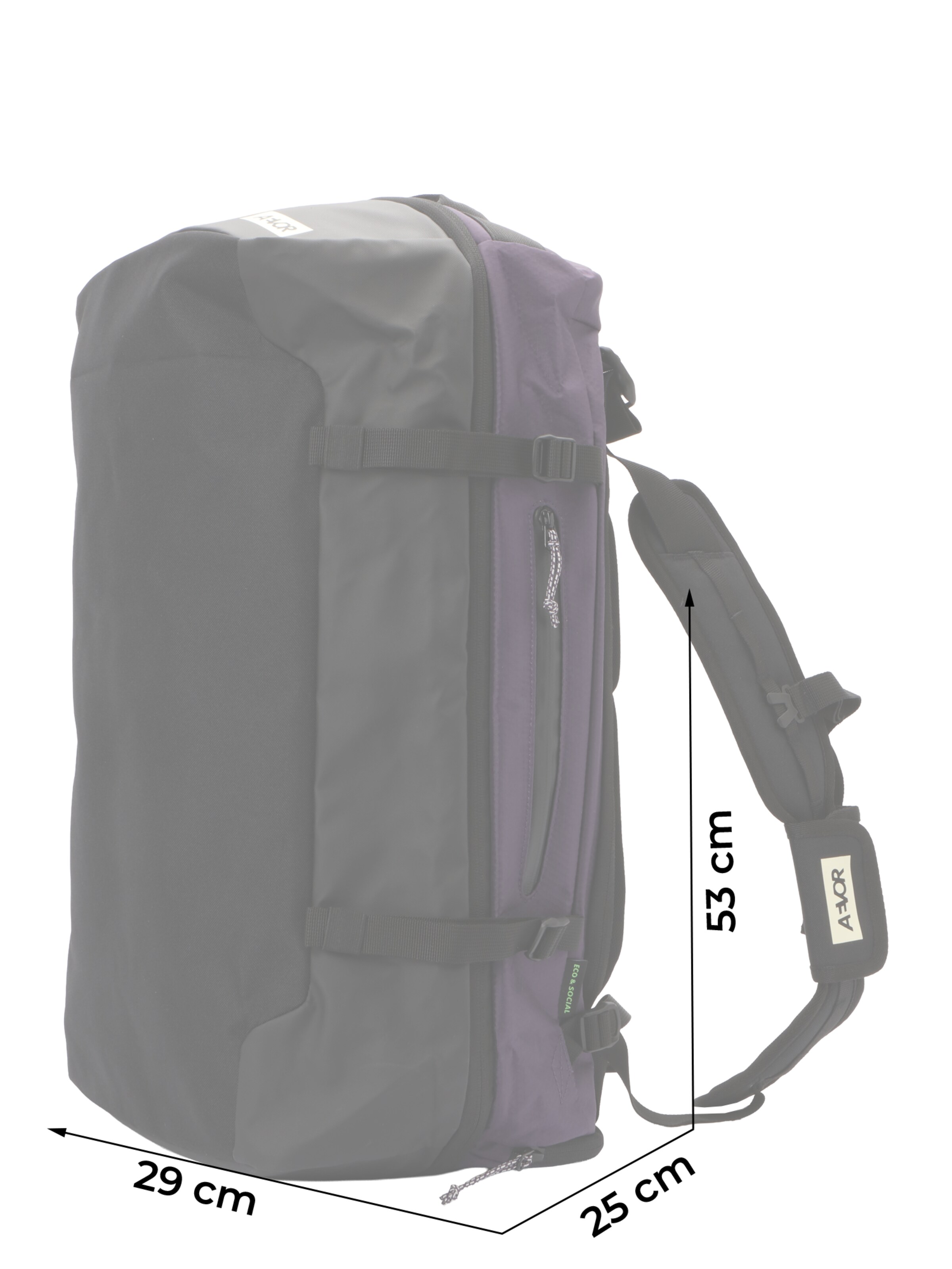 AEVOR Rucksack in Lila