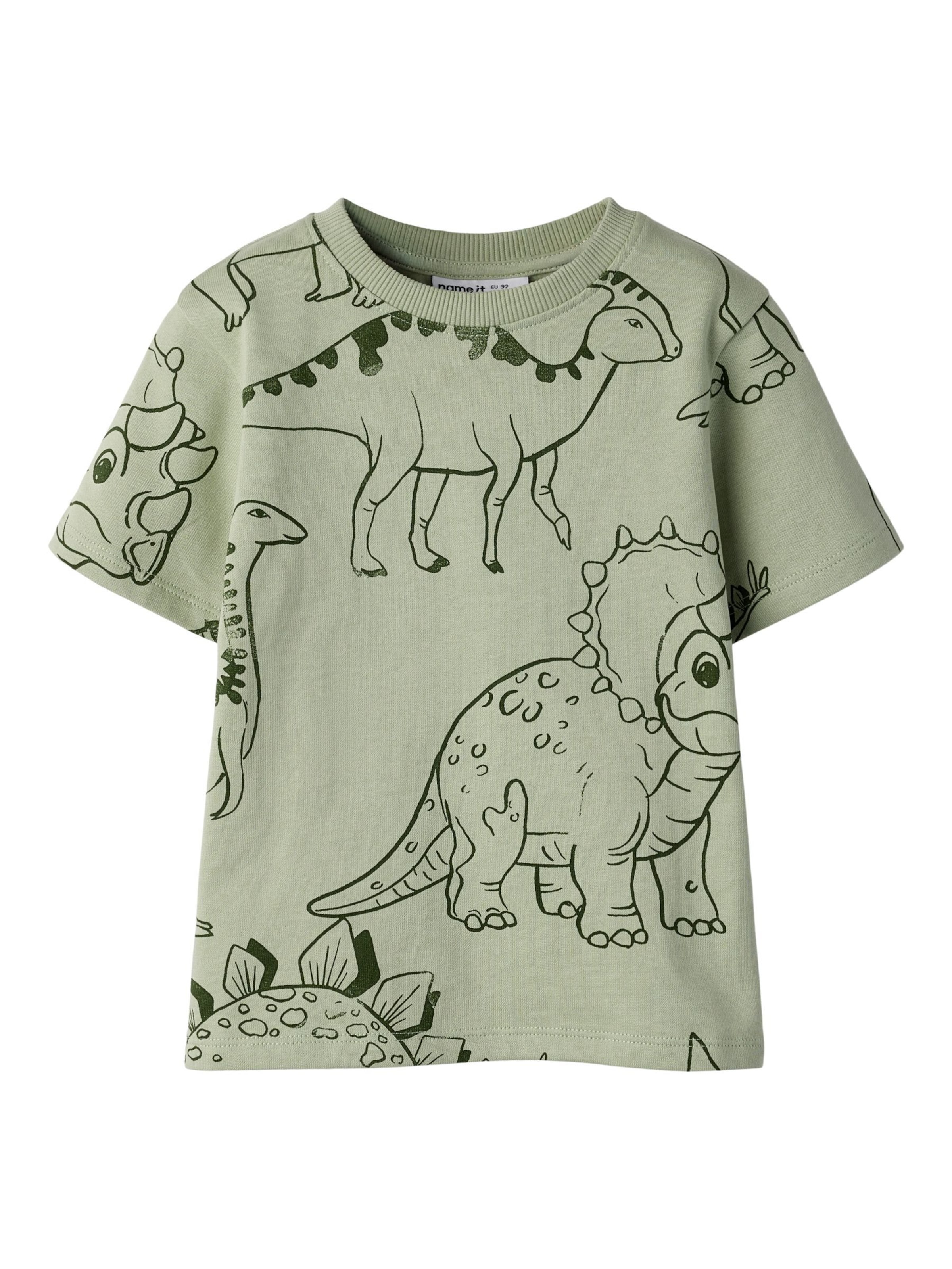 T-Shirt NAME IT en vert : devant