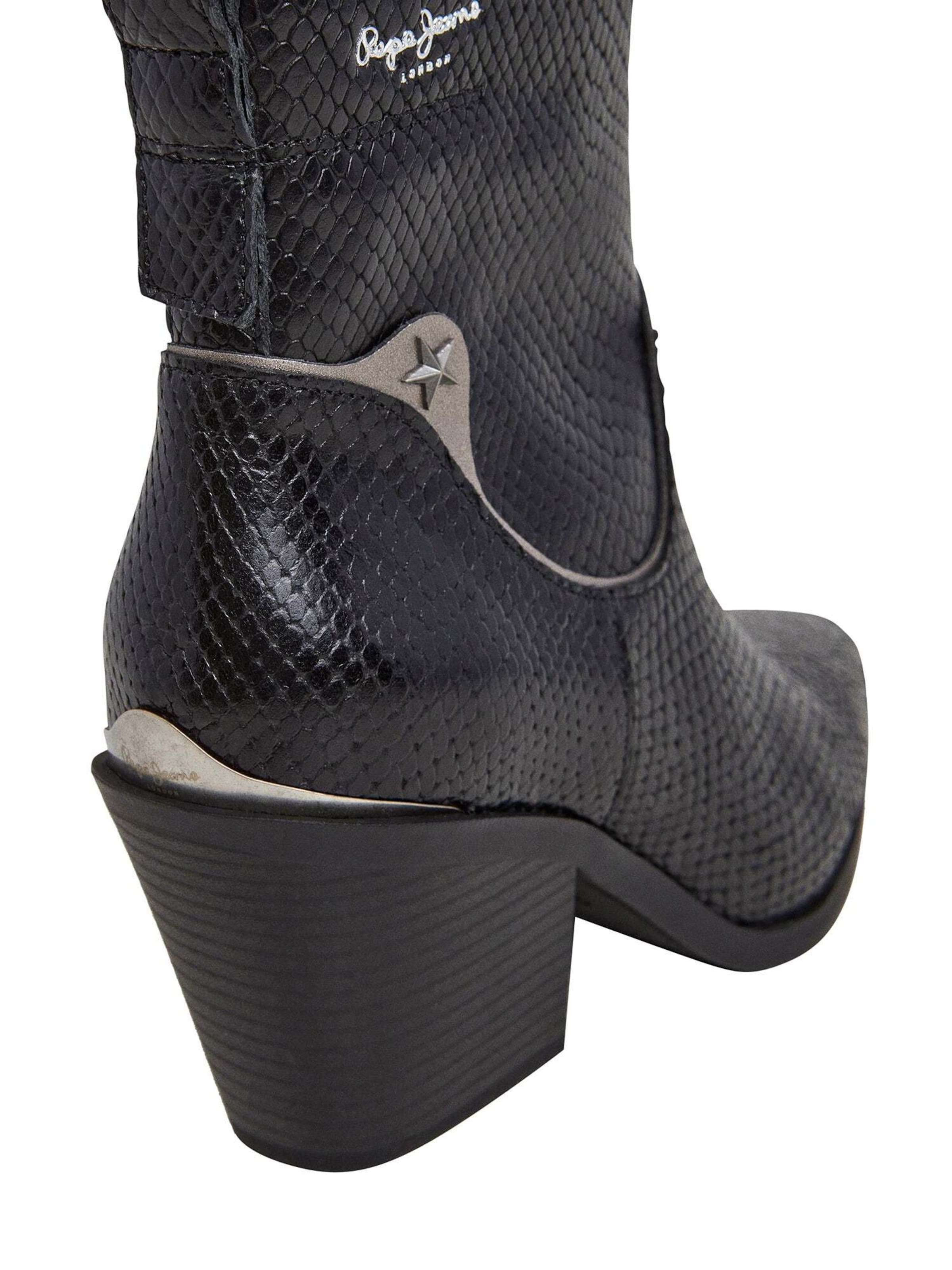 Bottines ' GINA SNAKE W ' Pepe Jeans en noir