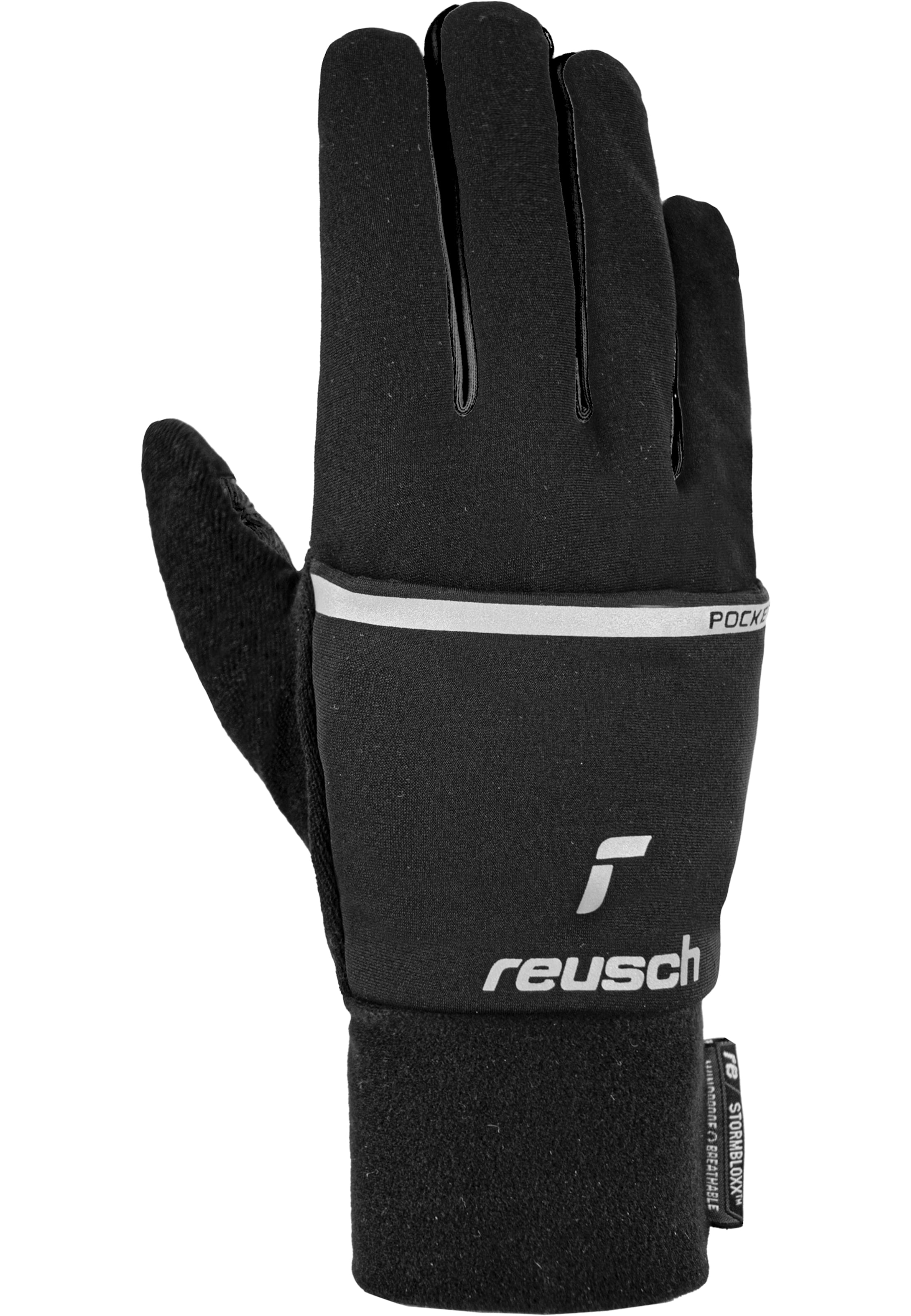 REUSCH Sporthandschoenen 'Terro STORMBLOXX™ TOUCH-TEC™' in Zwart: voorkant