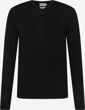 Pull-over Calvin Klein en noir : devant