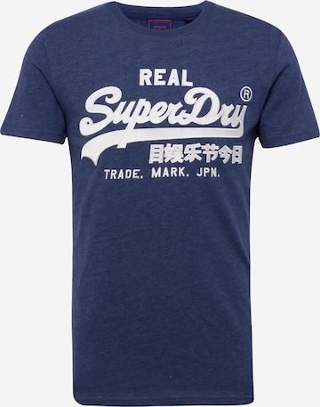 Superdry T-Shirt in Blau: predná strana