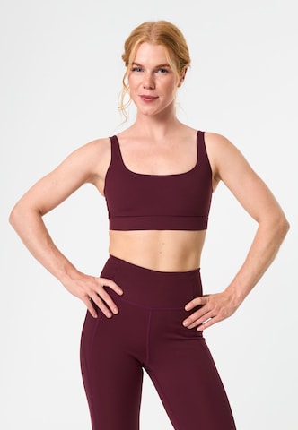 Bustino Reggiseno sportivo 'Andy' di Girlfriend Collective in lilla: frontale