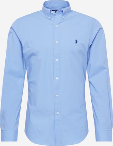 Chemise Polo Ralph Lauren en bleu : devant