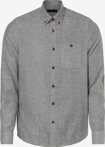 DRYKORN Regular fit Button Up Shirt ' Liet ' in Grey: front